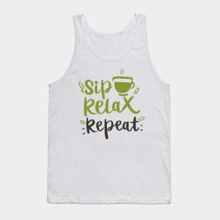 Sip, Relax, Repeat Matcha Tea Gift Tank Top